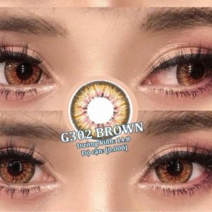 lens mau nau tay tu nhien G302 Brown