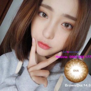 OVA Brown lens mat mau nau choco